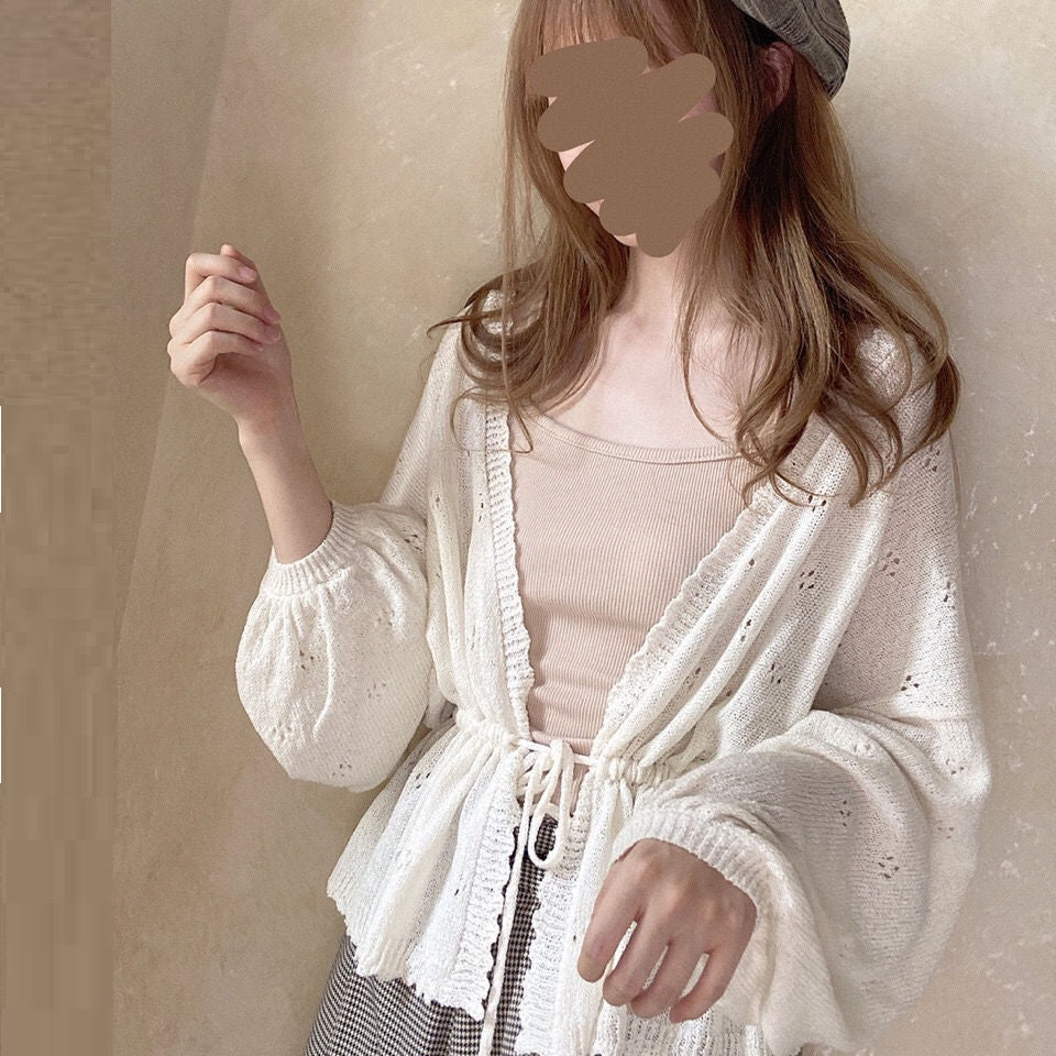 Vintage Knitting Cardigan Coat Women