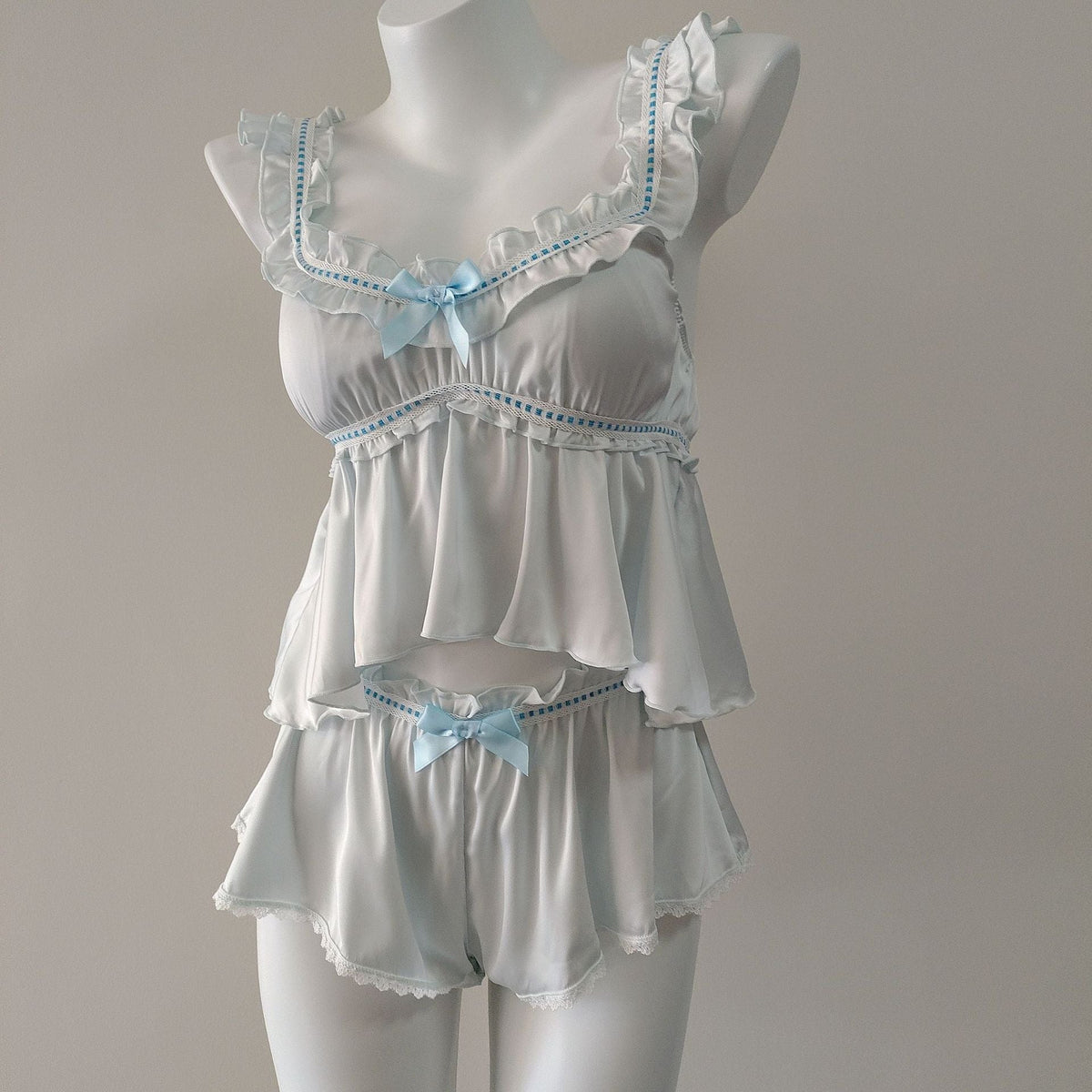 Silk Backless Camisole Nightgown