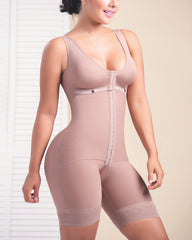 Bodysuit Front Closure Adjustable Tummy Control Shapewear Slimming Fajas Lace Body Shaper