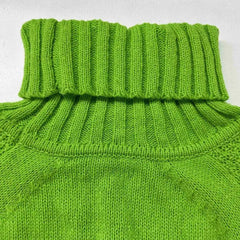 Loose Fit Mock Turtleneck Sweater For Women, Fall Trendy Long Sleeve Knit Pullover Tops