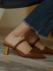 French Retro Toe Sandals With Skirt