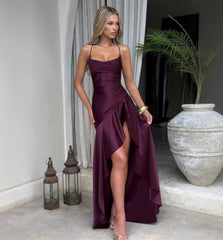 Backless Dress Split Suspender Maxi Dresses Clothing