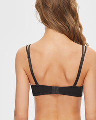 PUSH UP FULL FIGURE STRAPLESS PLEATED LACE MULTIWAY BRA