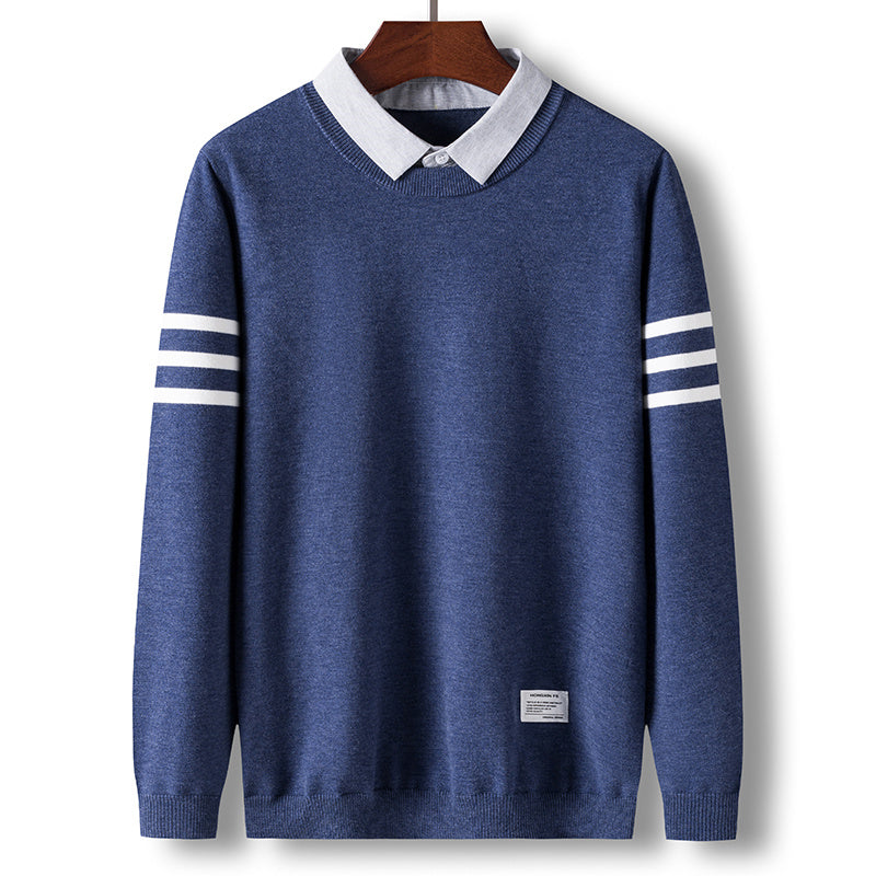 Crew Neck Trend Men's Sweater Tops