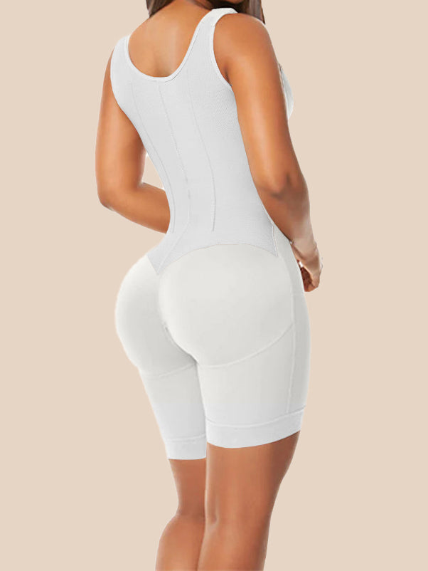 Chest-Packed Body Shaper Postpartum Fajas Colombianas with Bones