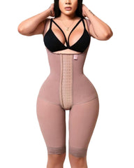 Open Bust Tummy Control Fajas Adjustable Hook and Eye Front Closure Shapewear