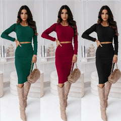 And Two-piece Suit Midi Dress Temperament Skirt Suit