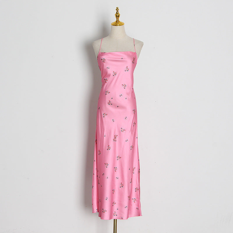 Slim Fit Satin Slip Dress â€?Spaghetti Strap Suspender Style