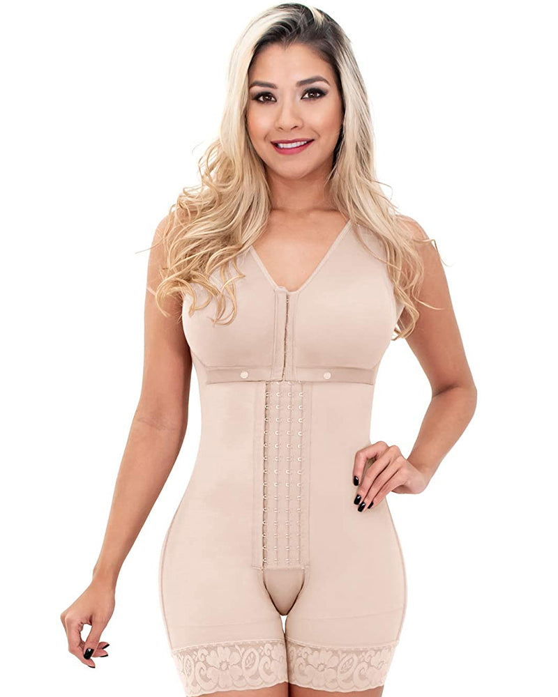 Shapewear For HOOK AND EYE CLOSURE Adjustable Breast Support Tummy Control Bodysuit Bodyshaper