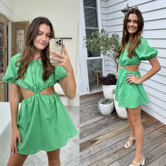 Fresh Clothing Sweetheart Collar A- Line Skirt Dress