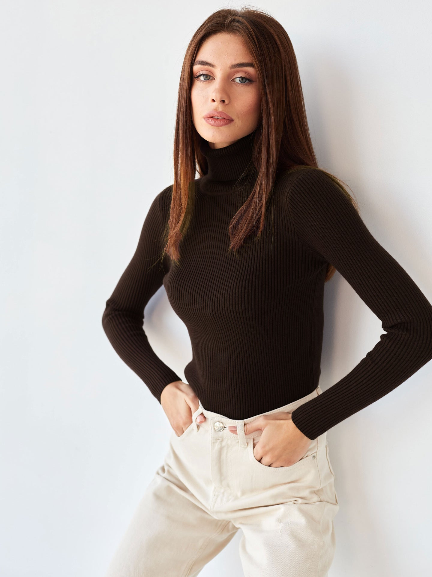 Turtleneck Sweaters Bottoming Shirt And American