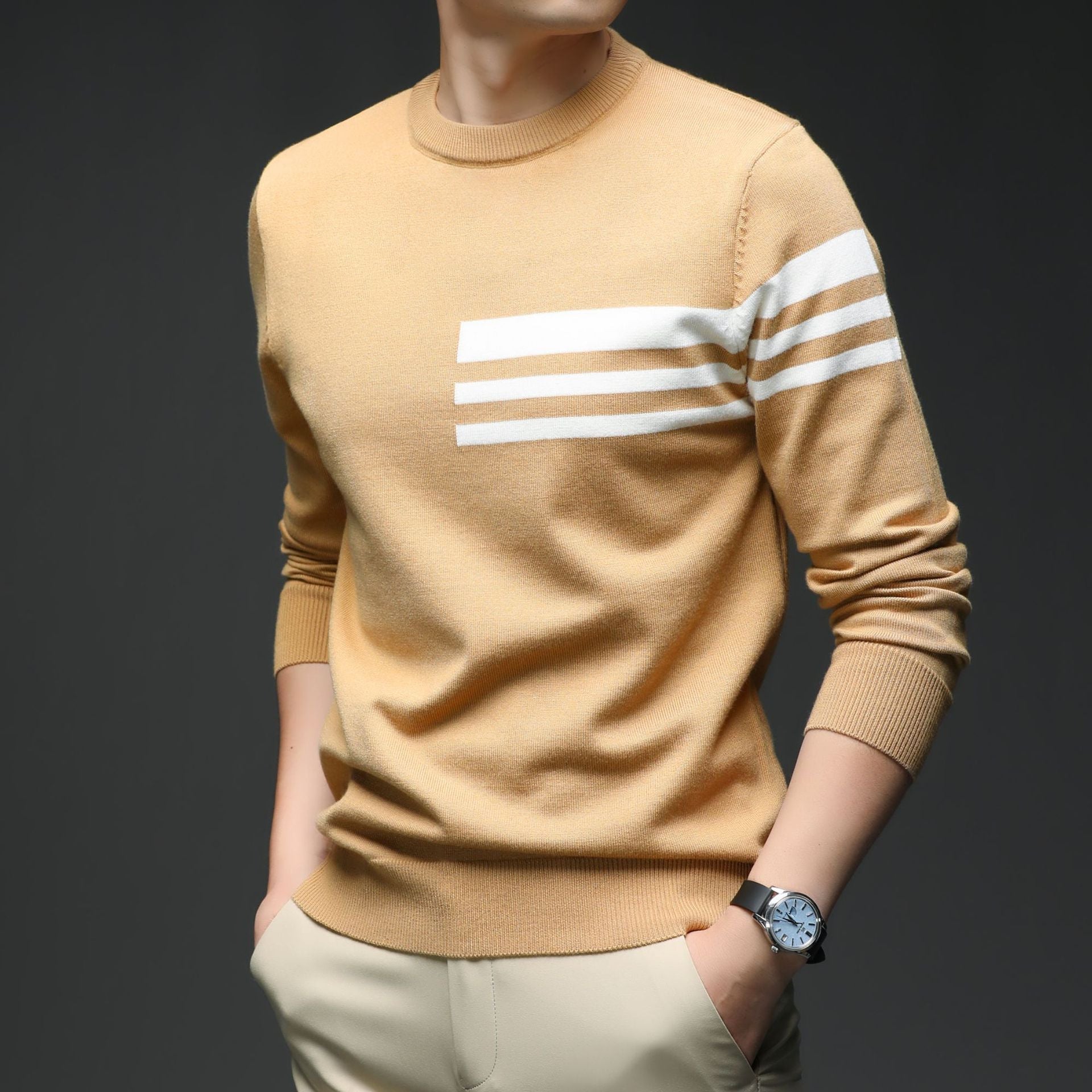 Knitted Men's Pullover Casual Sweater