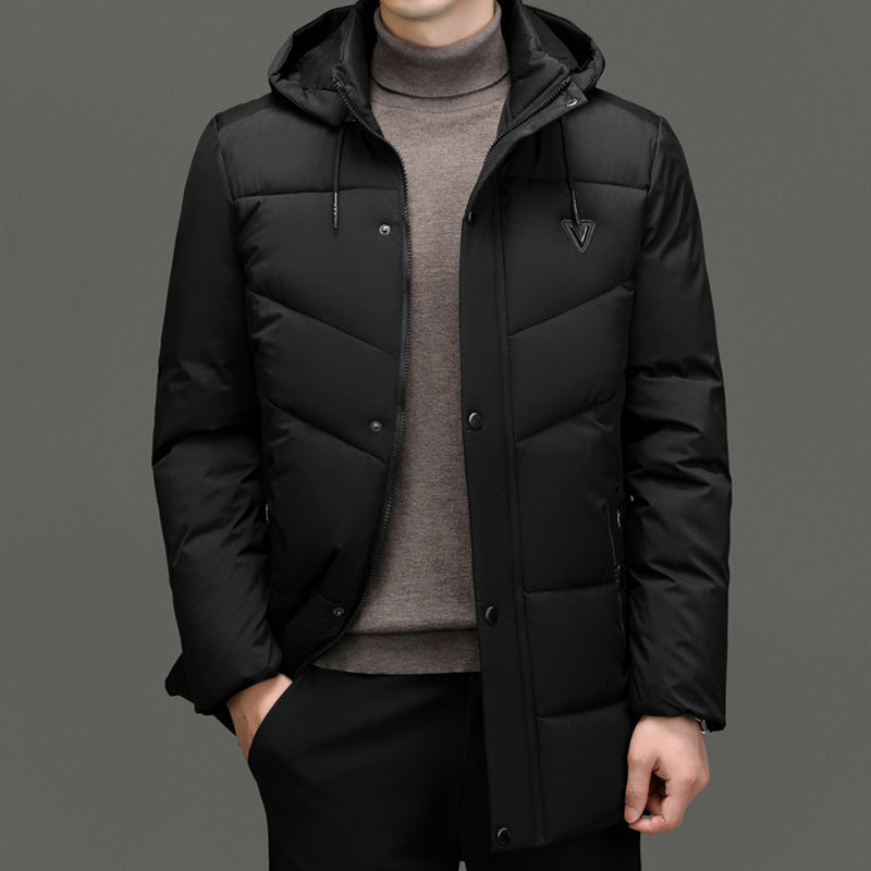 Down Cotton-padded Jacket Korean Casual Fall Coat Men