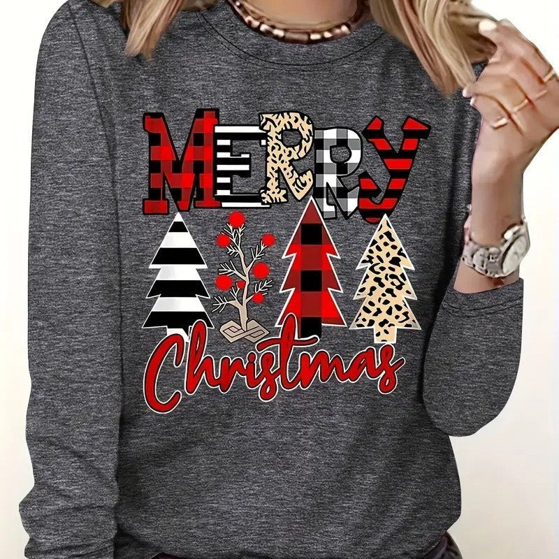 Christmas Crew Neck Casual Sweater