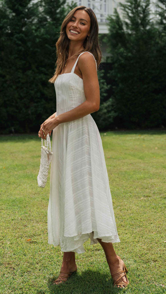 Temperament Halter Irregular Hem Long Dresses