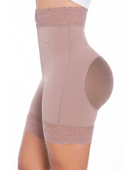 Comfort Grade High Waisted Classic Mesh Shorts Front Zipper