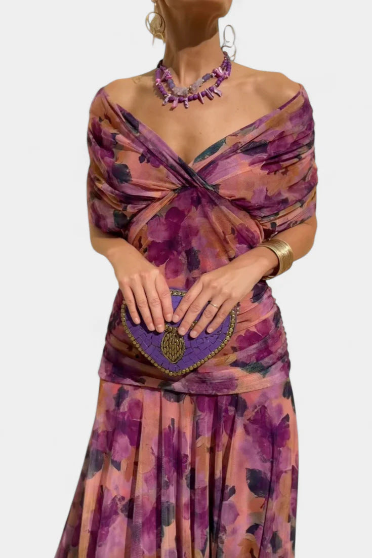 SpringMesh Printed Camisole Dress