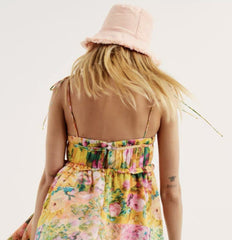 Y2K Flowers Print Suspender Dress Ruffled Holiday Beach Short Dresses Womens Clothing