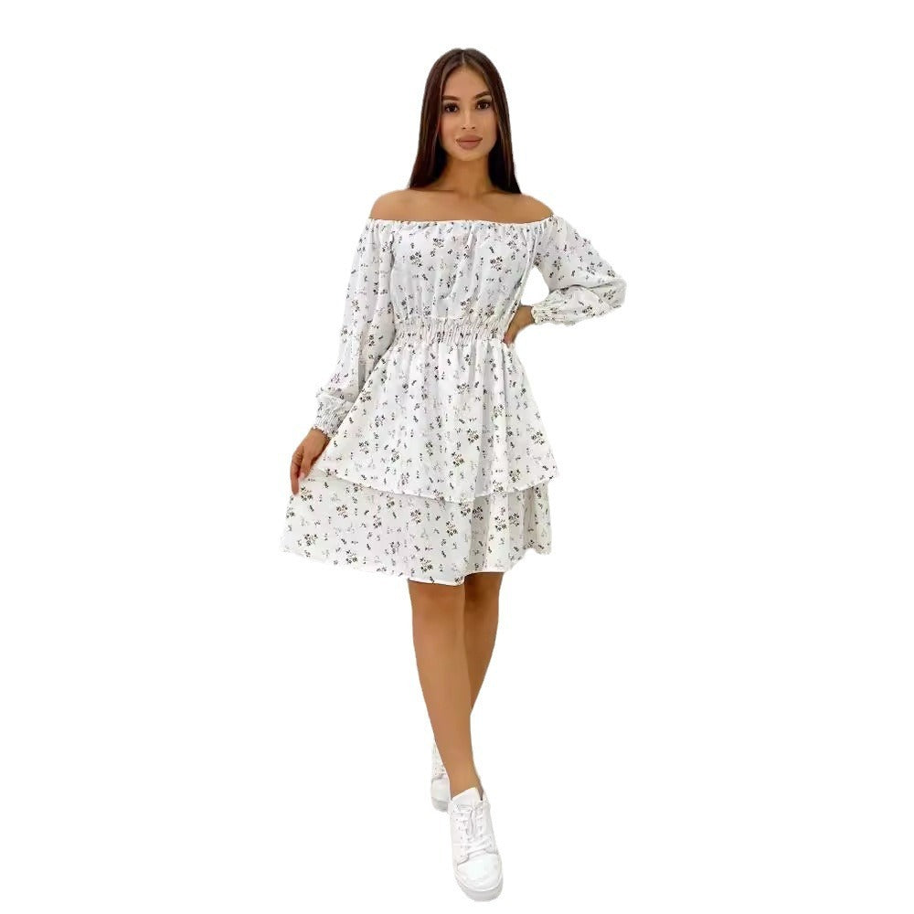 One-neck Temperament Party A- Line Dress