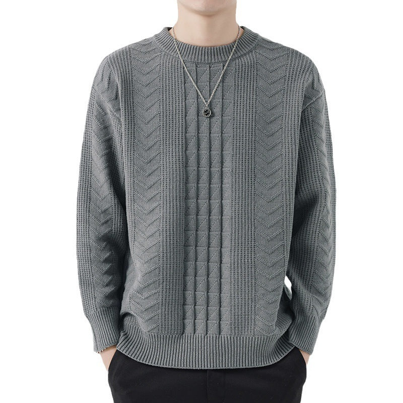 Men's Round Neck Knitted Sweater