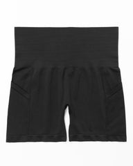 High Waist Biker Shorts with Pockets Tummy Control