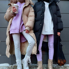 Casual And Long Loose-fitting Hoodie Long Sleeve Loose Casual Jacket Winter