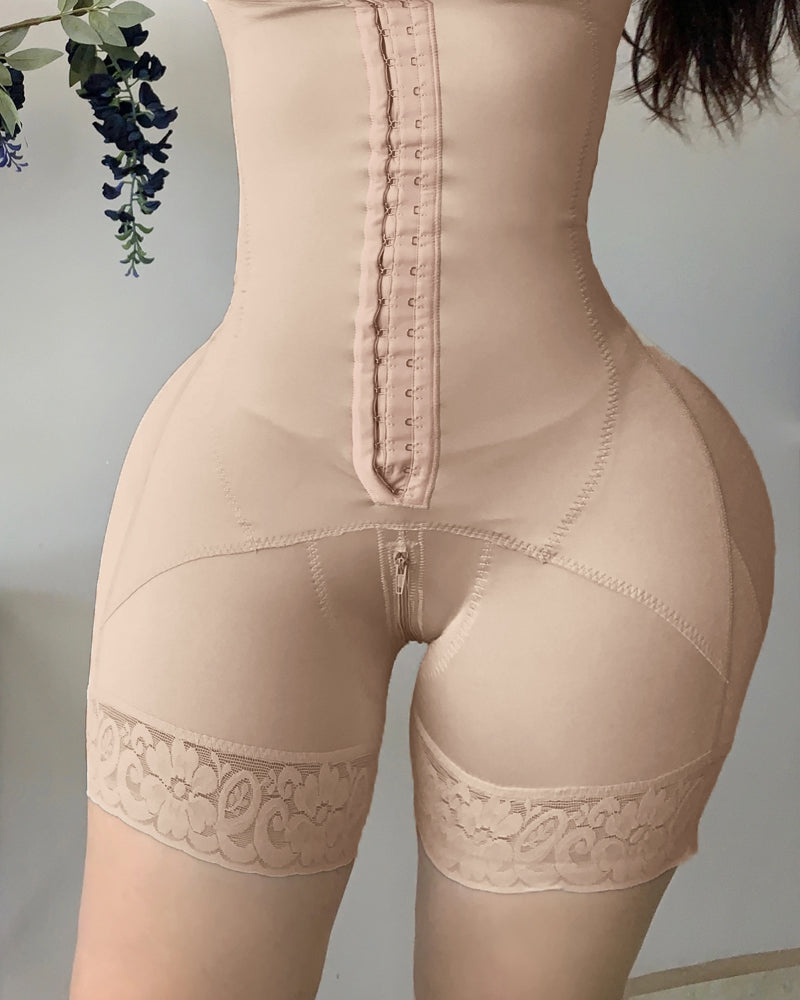 Breast Support Buttoned Bodysuit