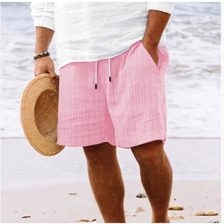 Stripe Print Shorts Drawstring Sweatpants Casual Clothing For Men
