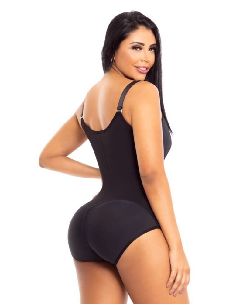 Post Surgery High Compression Shapewear With Zipper shaper  Bra Post partum Lift buttocks Silicone Lace For Better Grip