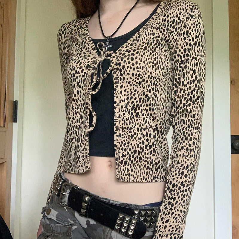Knitted Cardigan Top Women