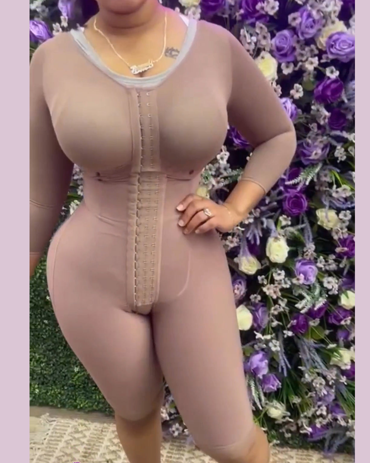 Full Body Shapewear With Long Sleeves