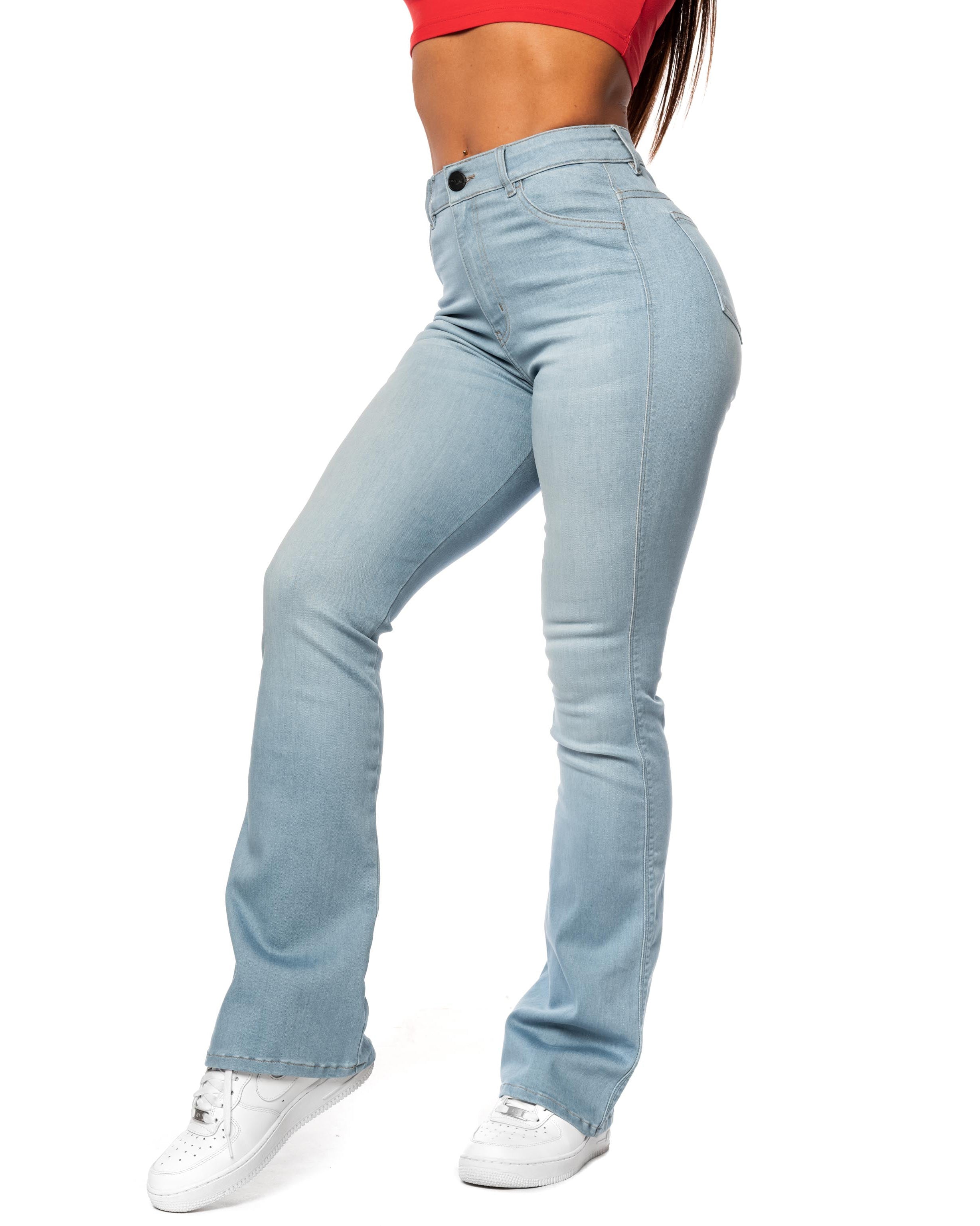 Regular V2 Flared High Waist Vintage Blue Jeans