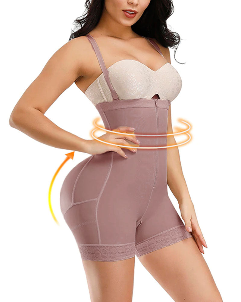 Corset Tummy Control Panties Shapewear For Tummy Control Fajas Colombianas Body Shaper Zipper Open Bust Bodysuit