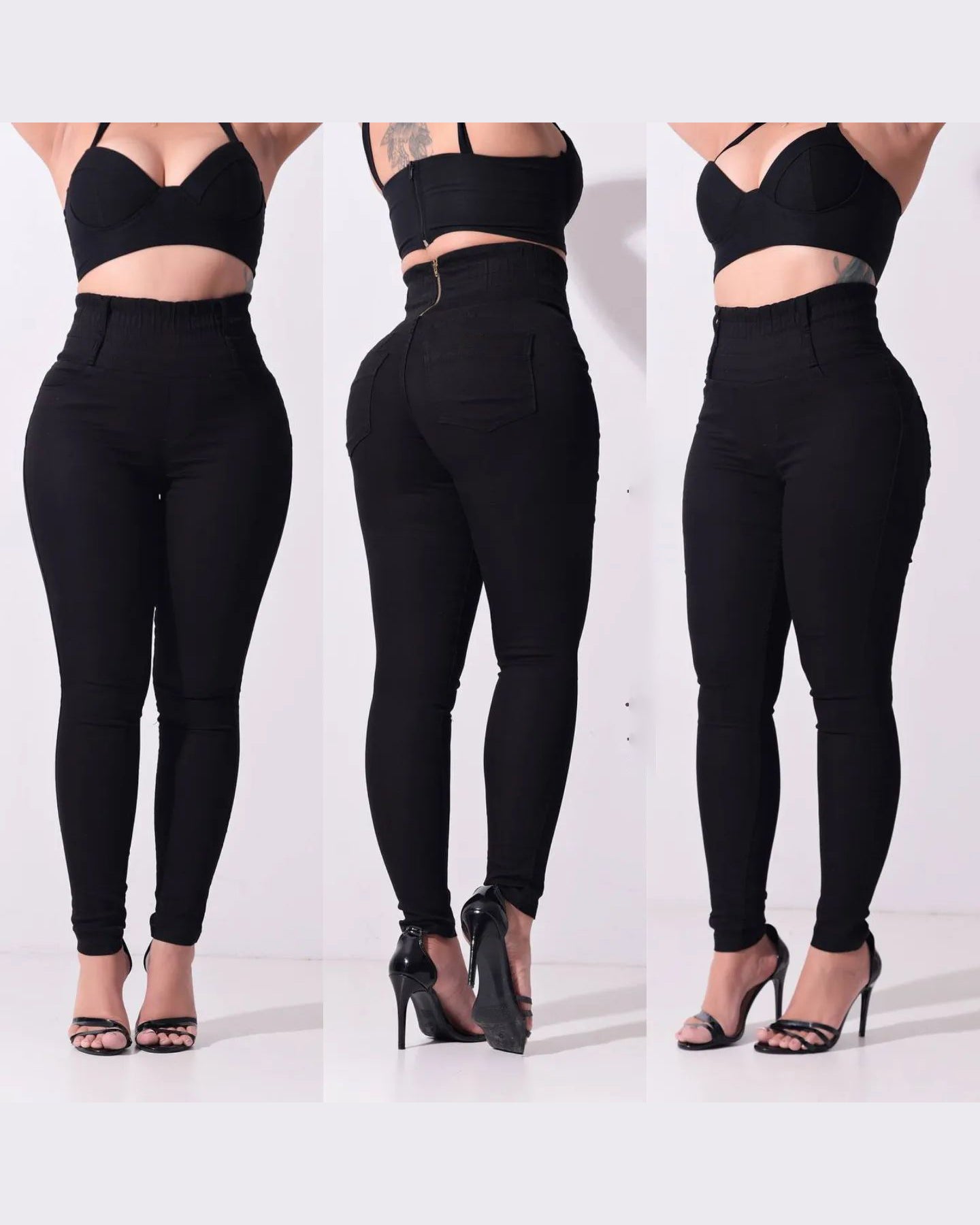 Black Stretchy Sliming Jeans
