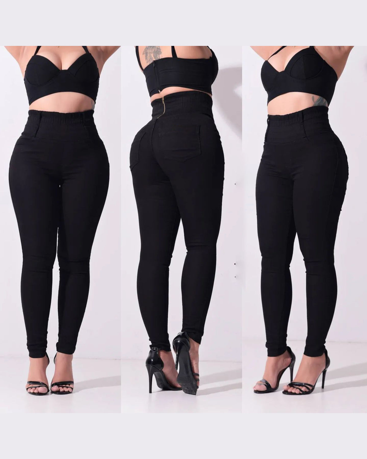 Black Stretchy Sliming Jeans