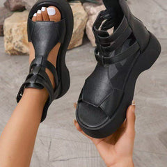 Roman Sandals Sandals Spring And Flat Heel Muffin Women