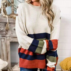 Underneath Half-turtleneck Contrasting Sweater For With Knitted Tops For And Winter