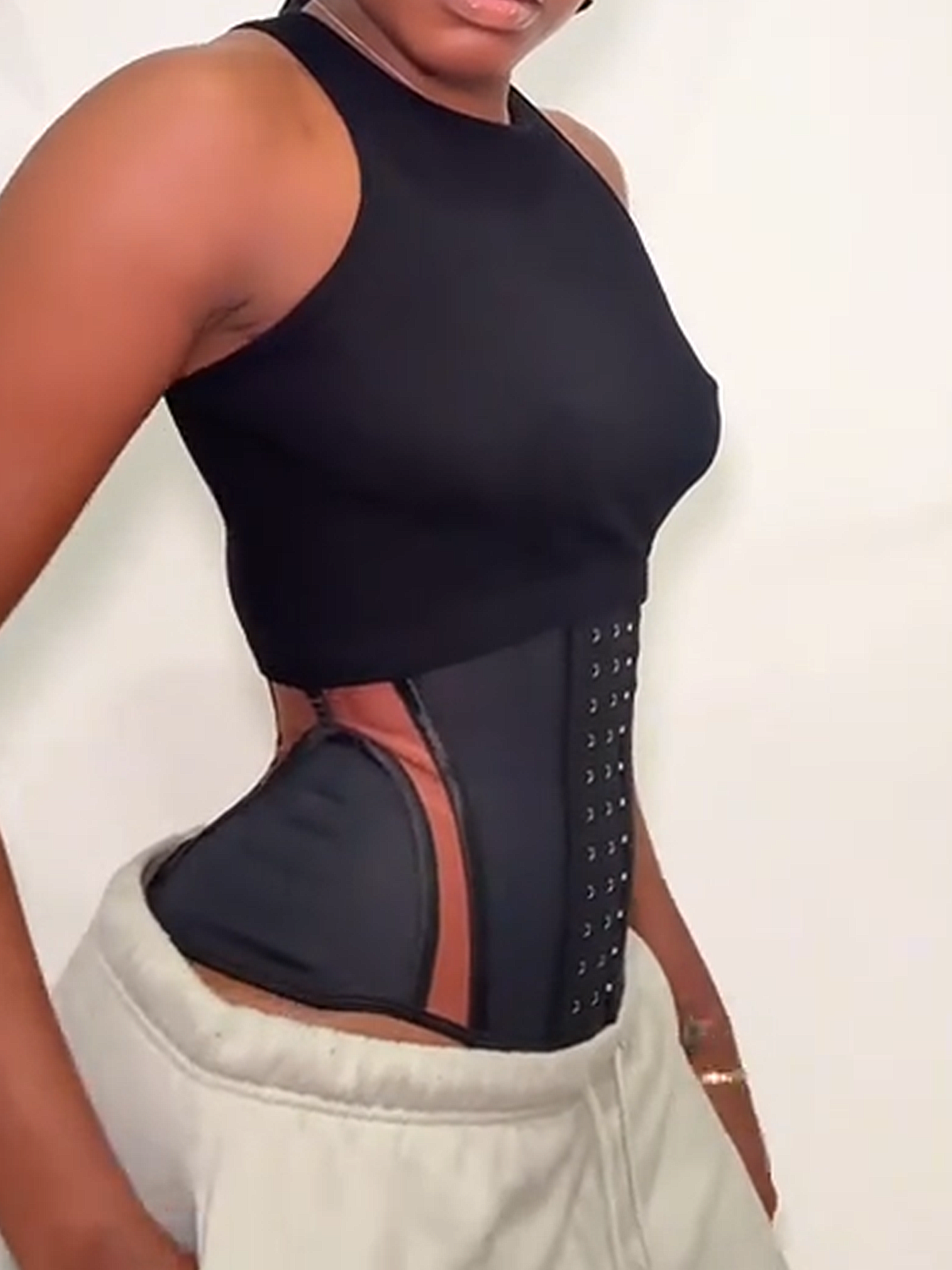 Breathable Splicing Hourglass Waist Trainer