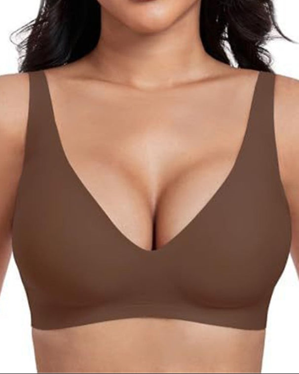 V-Neck Wire-Free Comfortable Bra
