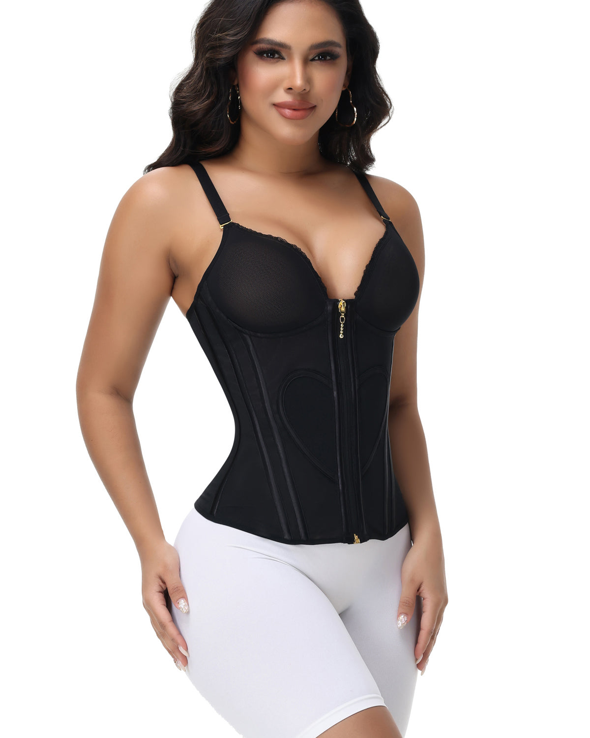Waist Trainer for Tummy Control Vest Black Corset Shapewear Bustier Tank Tops Going Out Body Shaper with Straps