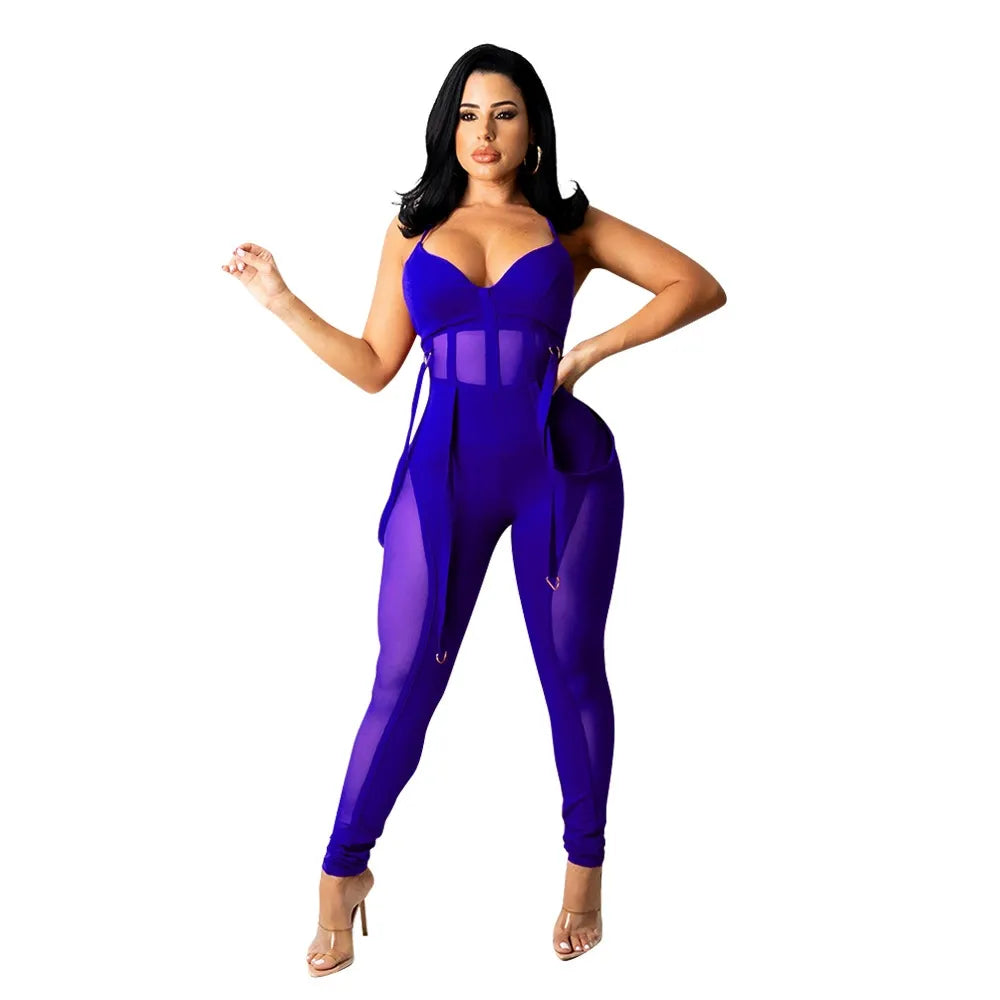 Bandeau Slimming Fit Casual Wide-Leg Jumpsuit