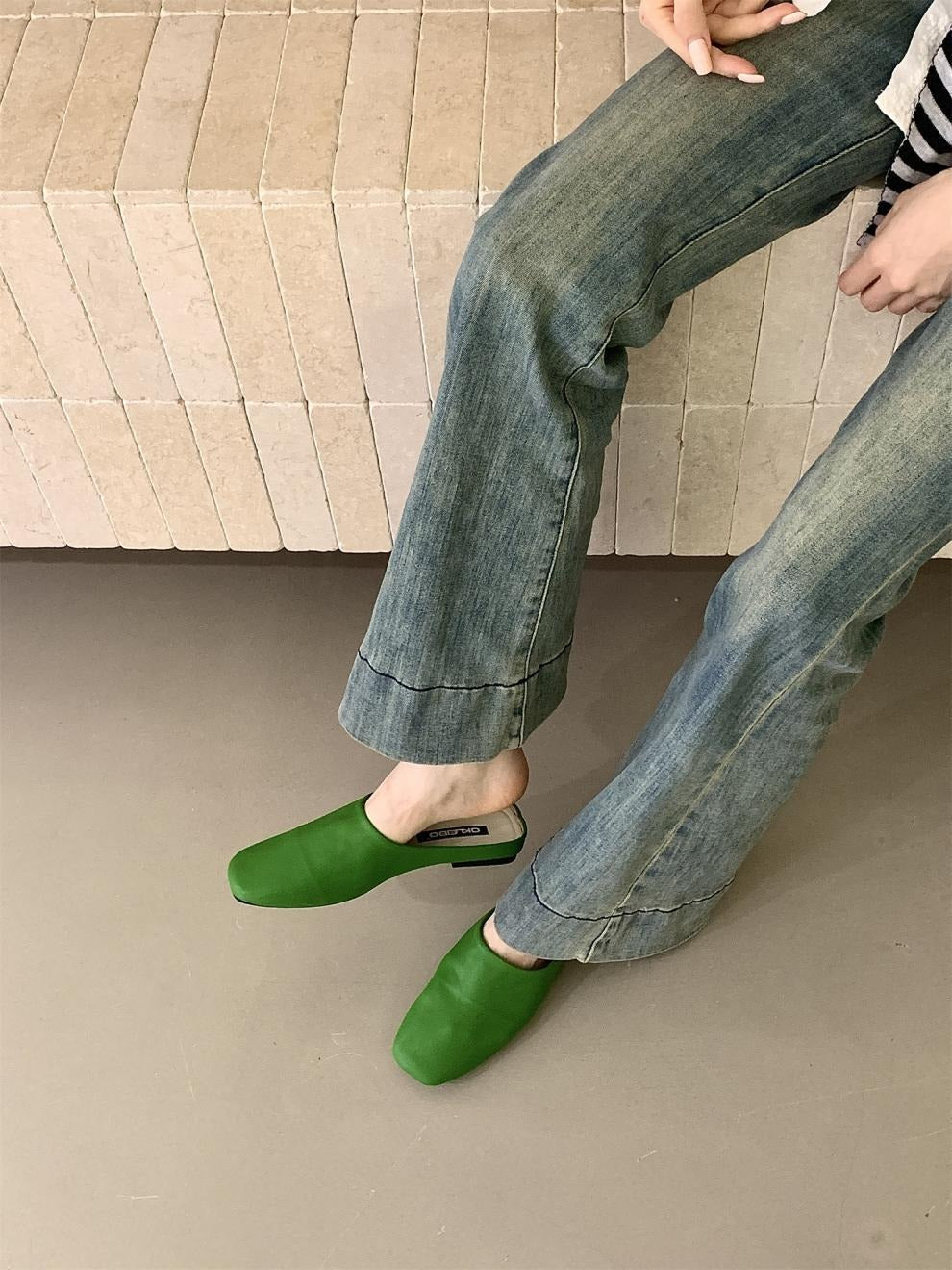 Arma Minimalist Faux Leather Slippers - 3 Colors