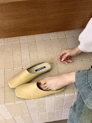 Arma Minimalist Faux Leather Slippers - 3 Colors