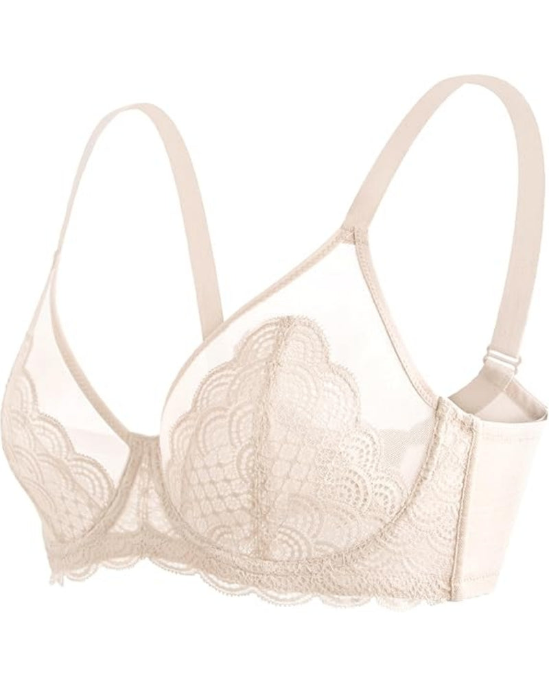 Lace Sheer Mesh Bra