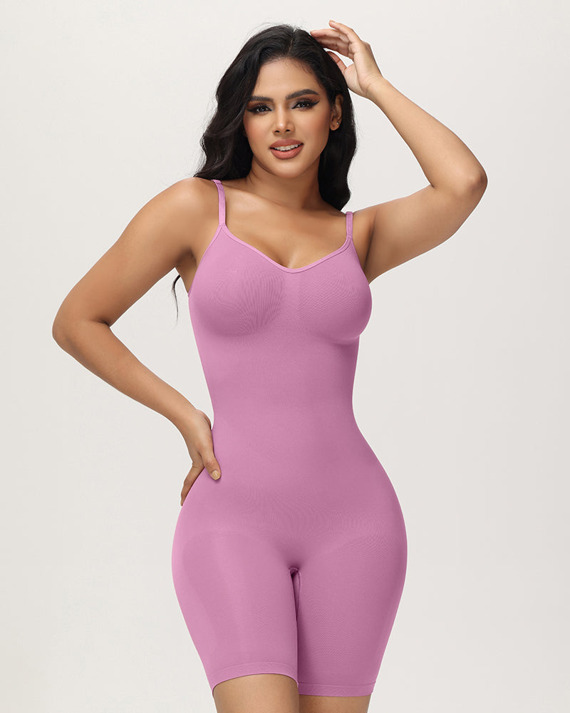 High Elastic Adjustable Strap Bodysuit Invisible Butt Lifter Tummy Control Shapewear Open Crotch Thigh Slimmer Bodyshaper