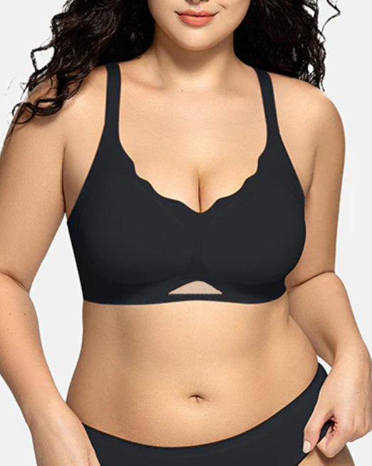 Sheer Mesh Seamless Bra