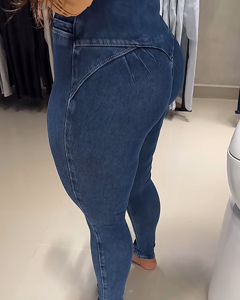 High-Waist Skinny Jeans