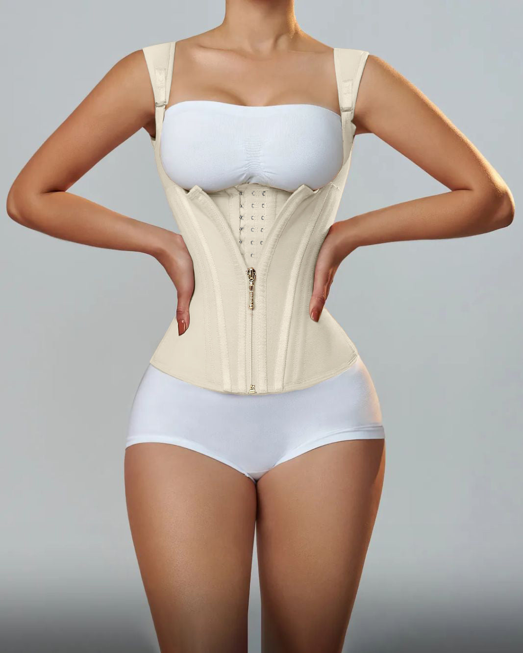 Waist Trainer for Vest Body Shaper Cincher Trimmer Tank Top Sport Girdle with Steel Bones