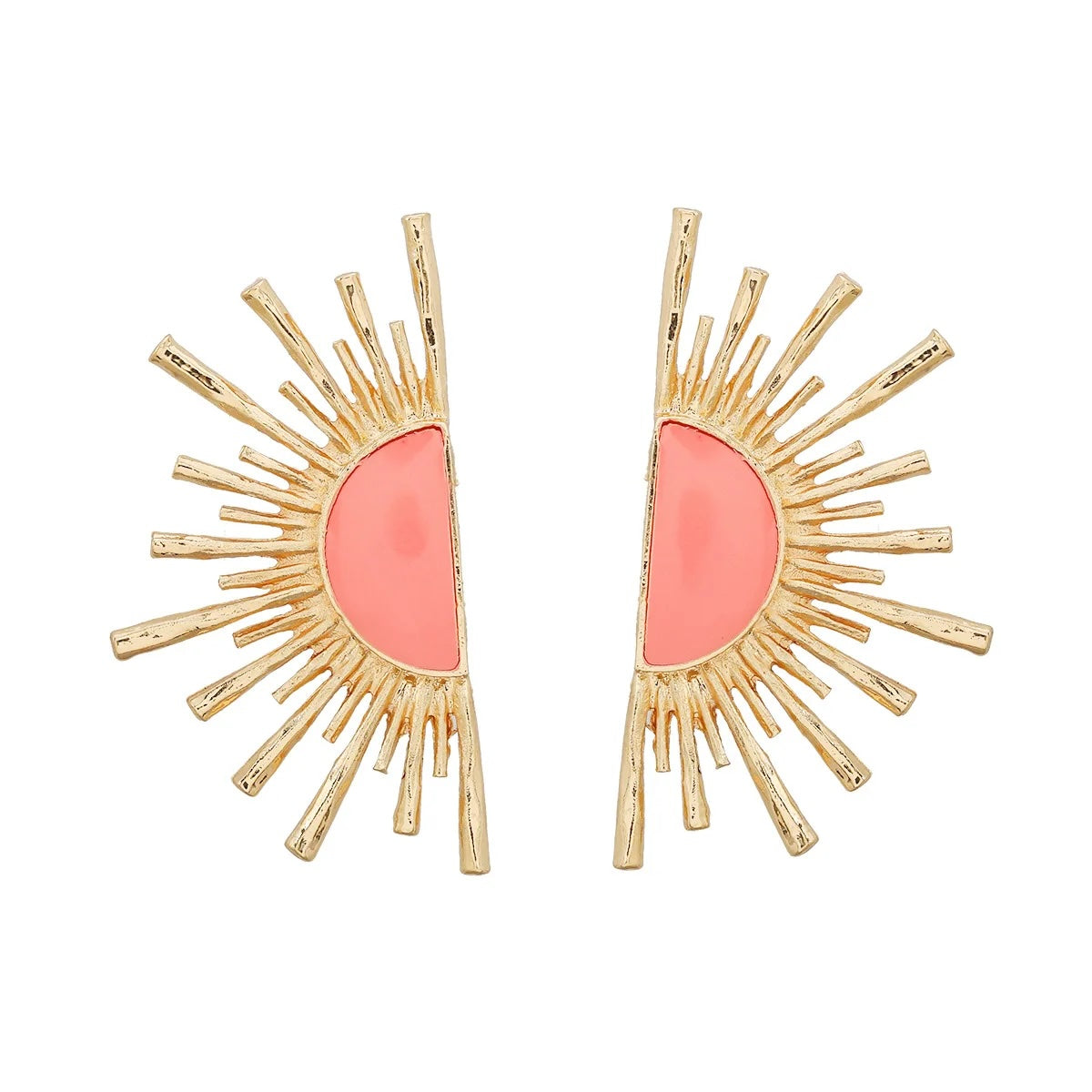 Kara Half Star Burst Geometric Earrings