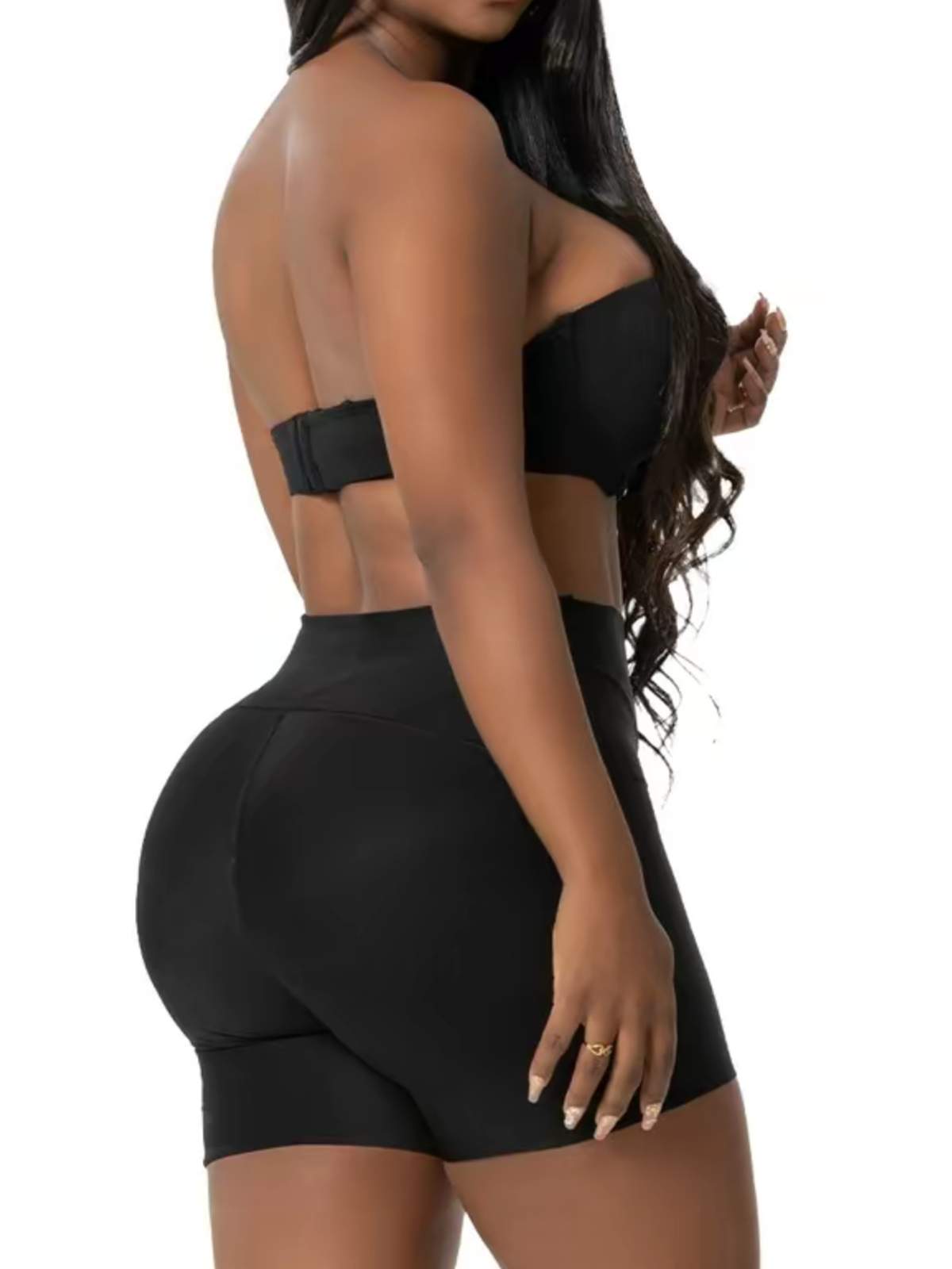 Seamless High Waisted Shorts With Butt Lift
